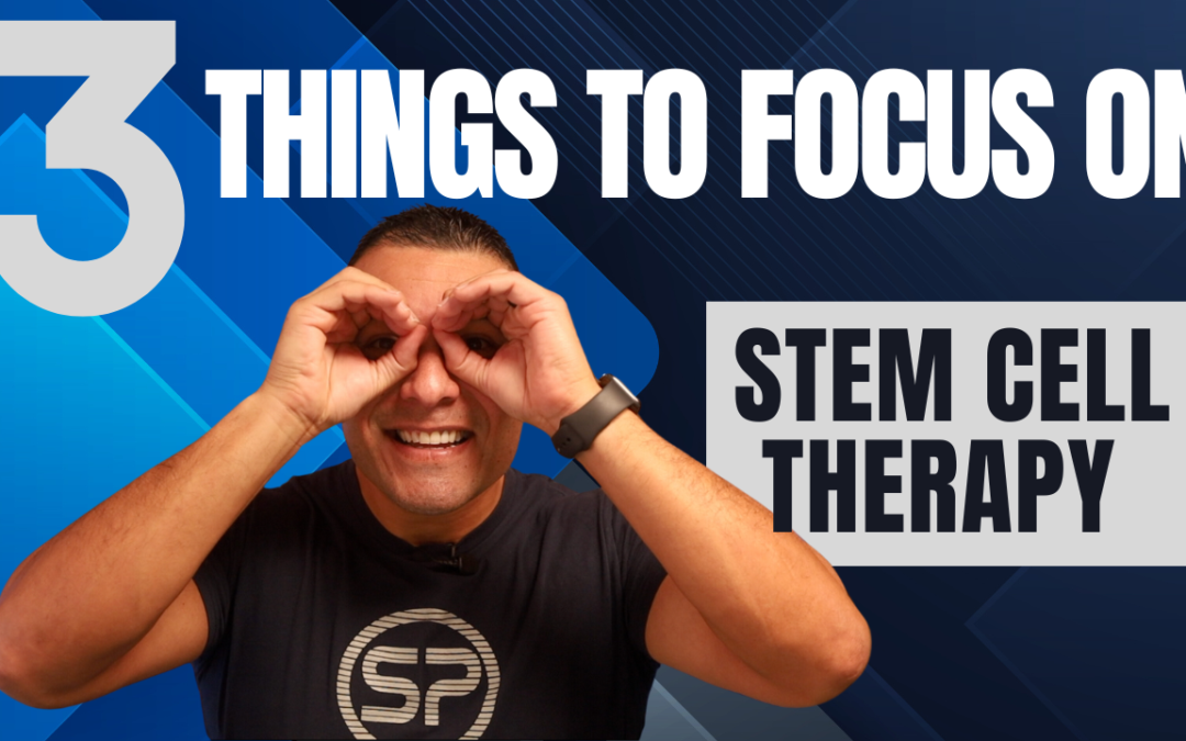 The 3 Most Important Things to Focus On After Stem Cell Injections