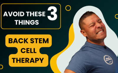 Low Back Stem Cell Recovery: Avoid These 3 Common Mistakes